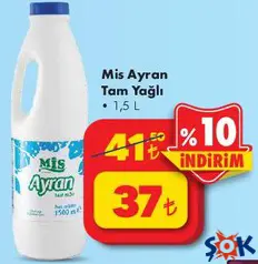 MİS AYRAN TAM YAĞLI 1,5 L